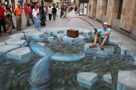 arcticwhale arcticwhale1 3 year old Denver girl criticized for sidewalk chalk art